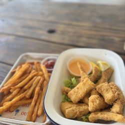 The Outpost - Fried mahi bites, island fries