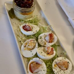 Lobster Deviled Eggs