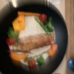 Sorry for the blurry photo but here is the chicken cordon bleu