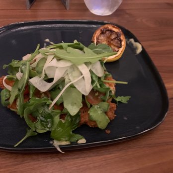 Open Palette - Chicken schnitzel - New American Near Me - Dallas, Texas