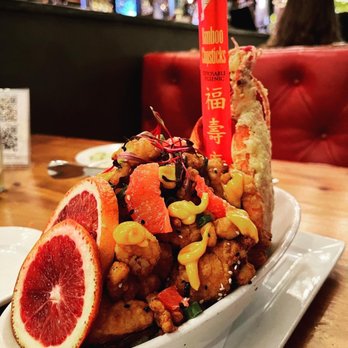 Town Hearth - A L'Orange Ver (fried lobster with spicy ponzu and blood orange) - American Near Me - Dallas, Texas Town Hearth - A L'Orange Ver (fried lobster with spicy ponzu and blood orange) - American Near Me - Dallas, Texas