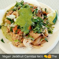 Promenade Farmer's Market - Amo Nakatl Asada-Jackfruit "Carnitas" Taco $3 or 2 for 5.So freaking good.Will be back to order everything thing else they have to offer!