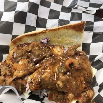 Mud Bugs - Cajun Dusted Swordfish (as Po' Boy) - Cajun/Creole Near Me - Kansas City, Missouri Mud Bugs - Cajun Dusted Swordfish (as Po' Boy) - Cajun/Creole Near Me - Kansas City, Missouri