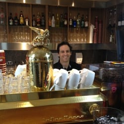 Agosti Espresso Bar - The owner at his coffee machine
