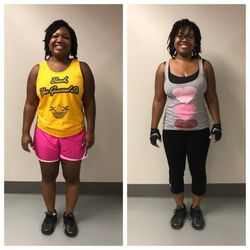 RK Bodies  Personal Training - Dominique's progress over a 3 month period. Loosing 20 lbs and couldn't be happier.