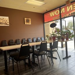 Inside restaurants