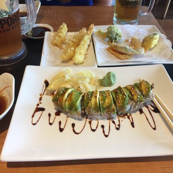Bamboo Teri House - Caterpillar roll  shrimp and veggie tempura - Japanese Near Me - Long Beach, California