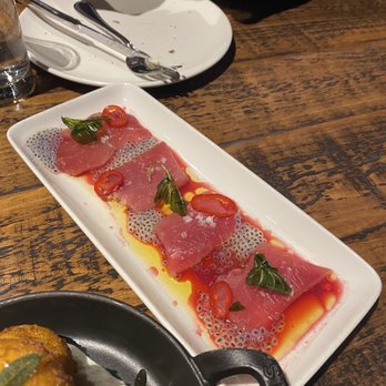 How to Cook a Wolf - Ahi Tuna Crudo - Italian Near Me - Seattle, Washington