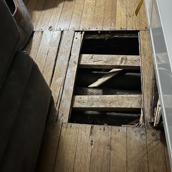 Greco Real Estate - 24x40in hole in floor. Repeatedly came loose, until one day my leg fell through requiring multiple tetanus shots. - Real Estate Services Near Me - Buffalo, New York Greco Real Estate - 24x40in hole in floor. Repeatedly came loose, until one day my leg fell through requiring multiple tetanus shots. - Real Estate Services Near Me - Buffalo, New York