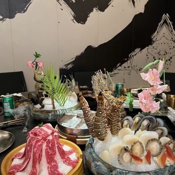 MooMoo Hot Pot - Seafood platter with lobster - Hot Pot Near Me - Irvine, California MooMoo Hot Pot - Seafood platter with lobster - Hot Pot Near Me - Irvine, California