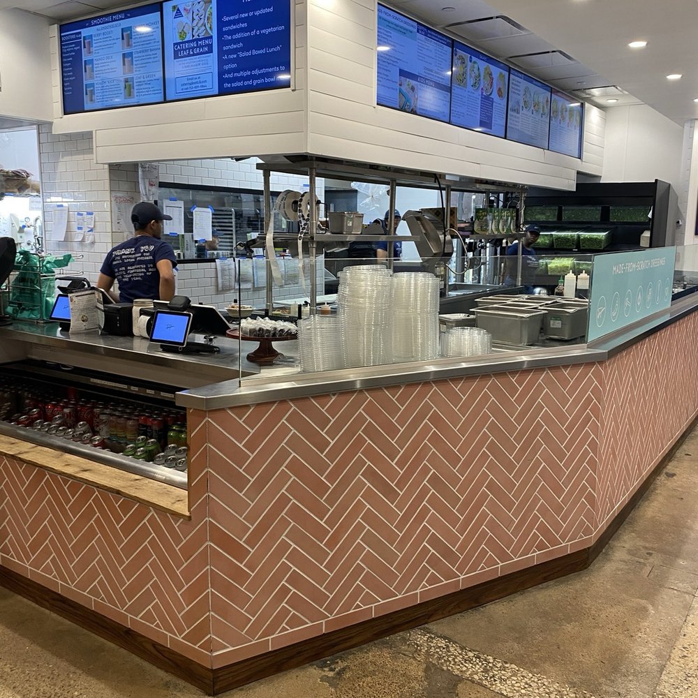 Leaf & Grain - Kitchen, order, and checkout station - Salad Near Me - Houston, Texas