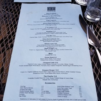 900 Grayson - Menu - Breakfast & Brunch Near Me - Berkeley, California