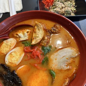 Ramen-Ya - Combination ramen with spicy tonkasu broth, and takoyaki. - Ramen Near Me - Las Vegas, Nevada Ramen-Ya - Combination ramen with spicy tonkasu broth, and takoyaki. - Ramen Near Me - Las Vegas, Nevada