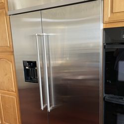 Advanced Appliance Installations - KitchenAid built-in refrigerator.