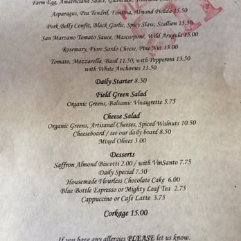 Pizzetta 211 - March 2014 Menu! - Pizza Near Me - San Francisco, California
