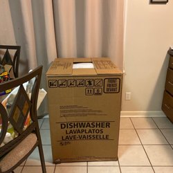 ABC Warehouse-Bloomfield - I leaned against the stove to take this. It is literally taking 1/2 the space of my tiny kitchen.