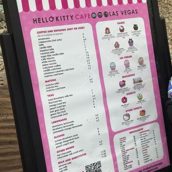 Hello Kitty Cafe - Menu - Desserts Near Me - Las Vegas, Nevada
