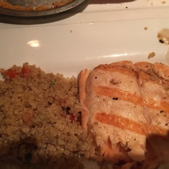 Frix's Fire Grill - Salmon with veggie quinoa - excellent! - Latin American Near Me - Chester, Maryland Frix's Fire Grill - Salmon with veggie quinoa - excellent! - Latin American Near Me - Chester, Maryland