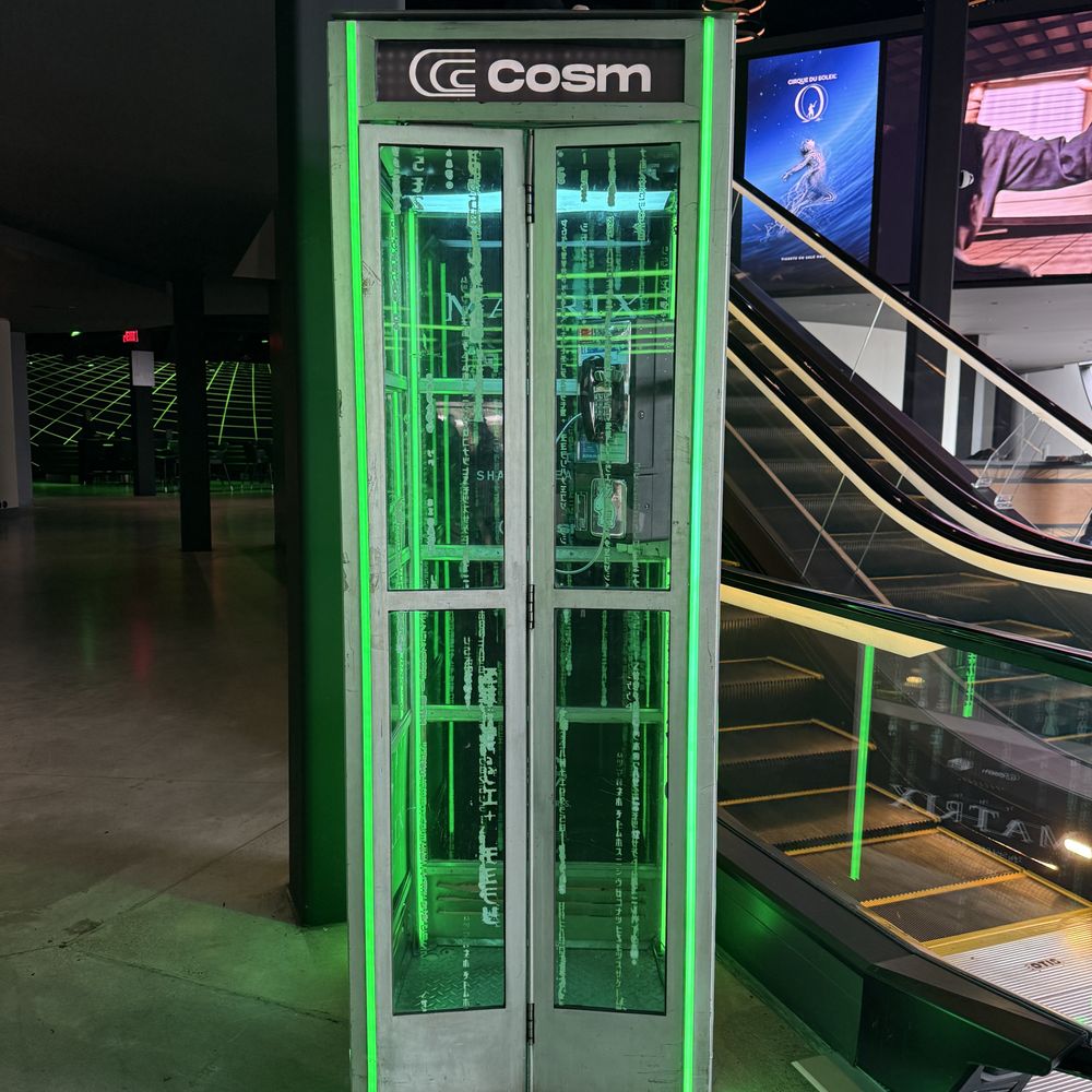 Cosm Los Angeles - The Matrix phone booth photo opp - Venues & Event Spaces Near Me - Inglewood, California