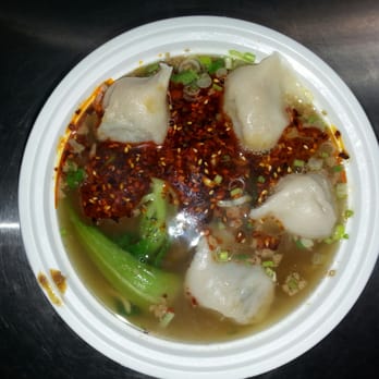 Beijing Dumpling House - Spicy Pork & Chive Dumpling Soup - Bubble Tea Near Me - Jamaica, New York