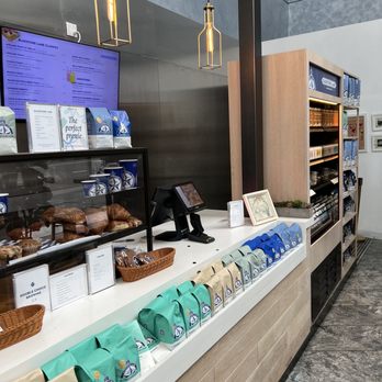 Bluestone Lane Garment District Coffee Shop - the counter of a coffee shop - Coffee & Tea Near Me - New York, New York