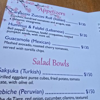Rumi Garden - Appetizers and some salads (2025 menu) - Vegetarian Near Me - Todos Santos, BCS Rumi Garden - Appetizers and some salads (2025 menu) - Vegetarian Near Me - Todos Santos, BCS