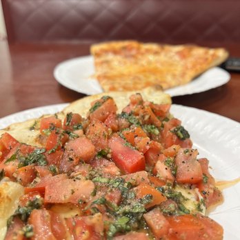 Park Avenue Pizza Cafe - Bruschetta Pizza & a regular slice - Pizza Near Me - Weehawken, New Jersey Park Avenue Pizza Cafe - Bruschetta Pizza & a regular slice - Pizza Near Me - Weehawken, New Jersey