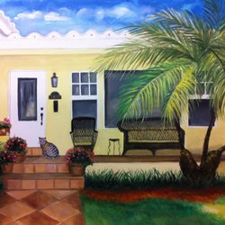 Hollywood Historical Society - Painting done of my home by a local artist for the Home Tour brochure