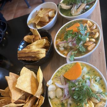 Molkajete Restaurant & Bar - Ceviche sampler - Mexican Near Me - Brooklyn, New York Molkajete Restaurant & Bar - Ceviche sampler - Mexican Near Me - Brooklyn, New York