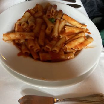 Old Original Bookbinders - Ziti with marinara sauce - Seafood Near Me - Richmond, Virginia Old Original Bookbinders - Ziti with marinara sauce - Seafood Near Me - Richmond, Virginia