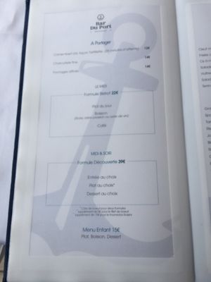 Menu photo 2 Bar du Port Saint-Tropez, 83 Menu photo 2 Bar du Port Saint-Tropez, 83