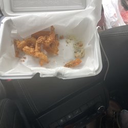 Cliff's Seafood & Grill - This is a pic my daughter took after we had already started inhaling the shrimp...lol
