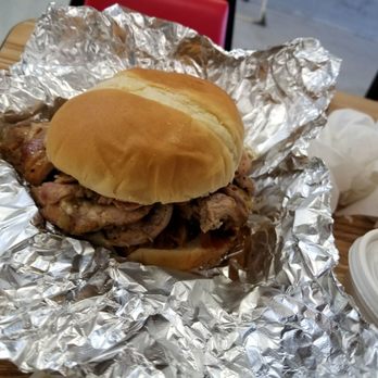 Chopper's Ol' School BBQ - Sweet and spicy sandwich with chicken, bacon, jalapeno sweet BBQ sauce - Barbeque Near Me - Daleville, Alabama