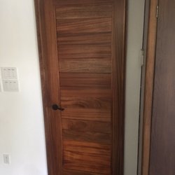 Clark Construction - Custom mahogany door