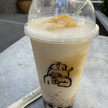 Heytea - Coconut Mango Boom with brown sugar boba - Bubble Tea Near Me - Monterey Park, California Heytea - Coconut Mango Boom with brown sugar boba - Bubble Tea Near Me - Monterey Park, California