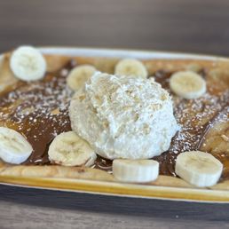 Banana Pudding Crepe Banana Pudding Crepe