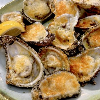 PJ's Oyster Bar - Chicago style Broiled Oysters. You def want the full Dozen! Very clean no shells both times. Superb! A must order OuiOui :)... - Seafood Near Me - Indian Rocks Beach, Florida