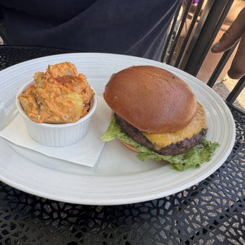 The Bourbon Pear - Cheeseburger and potato salad - Southern Near Me - Livermore, California The Bourbon Pear - Cheeseburger and potato salad - Southern Near Me - Livermore, California