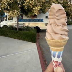 Chocolate soft serve and Mr. Mikes ice cream truck