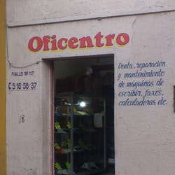 Oficentro - Este centro está especializado en la reparación de máquinas de escribir.