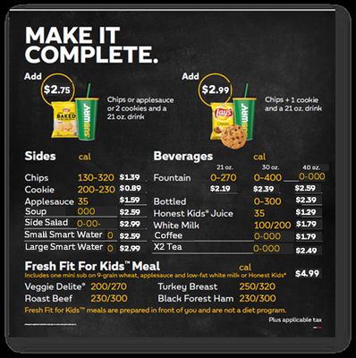 Menu photo 3 Subway Los Angeles, CA Menu photo 3 Subway Los Angeles, CA