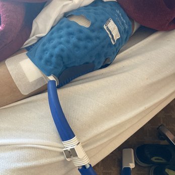 Autumn Leaves - Knee pad that cools the knee;found the ice machine and filled it myself. - Hospice Near Me - Dallas, Texas