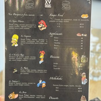 XV Burger - Menu - Burgers Near Me - Paris, 75