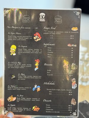 Menu photo 2 XV Burger Paris, 75