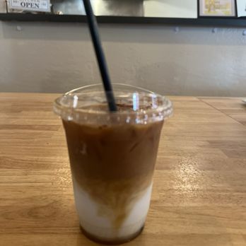 Purple Owl Cafe - Cinnamon Honey Coconut Latte - Creperies Near Me - Julian, California