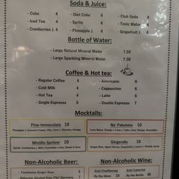 Drink Menu - November 2024 Drink Menu - November 2024