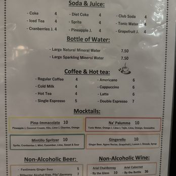 Trattoria Tiramisu - Drink Menu - November 2024 - Italian Near Me - Palm Desert, California Trattoria Tiramisu - Drink Menu - November 2024 - Italian Near Me - Palm Desert, California