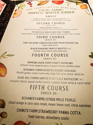 Menu photo 1 Mille Fleurs Rancho Santa Fe, CA Menu photo 1 Mille Fleurs Rancho Santa Fe, CA
