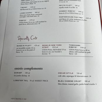 Ruth's Chris Steak House - Menu - Steakhouses Near Me - Berlin, Maryland Ruth's Chris Steak House - Menu - Steakhouses Near Me - Berlin, Maryland
