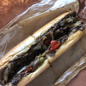 Eddis & Sons Cheesesteaks - Cheesesteak with provolone, mushrooms, onions, peppers, and hot cherry peppers. - Cheesesteaks Near Me - Jacksonville, Florida